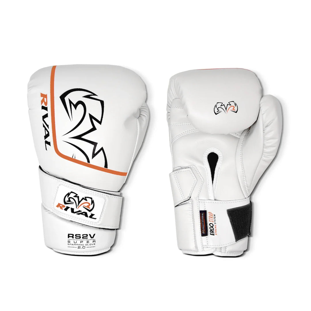 Rival RS1 Ultra Boxing Gloves Sparring White