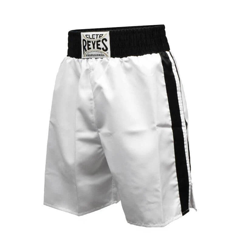 Boxer en satin Cleto Reyes blanc/noir