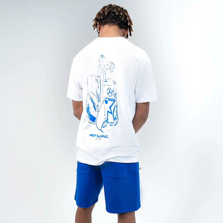 T-shirt Rival, gants délavés, blanc