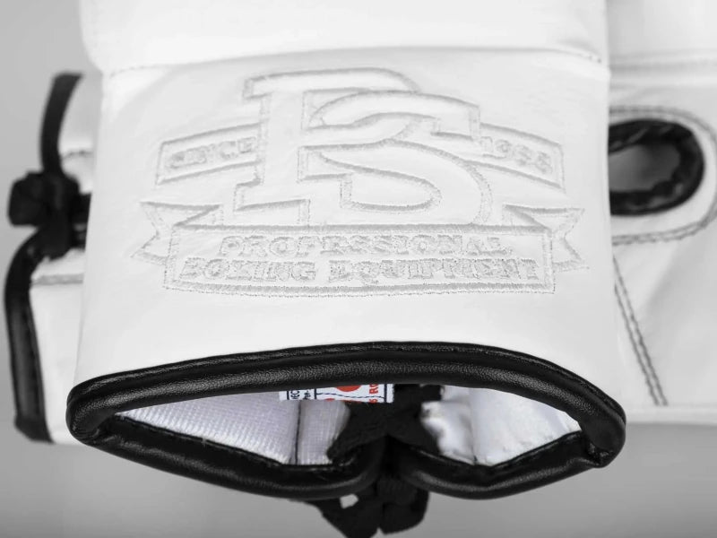 Paffen Sport PRO CLASSIC Boxhandschuhe für den Wettkampf, Weiss