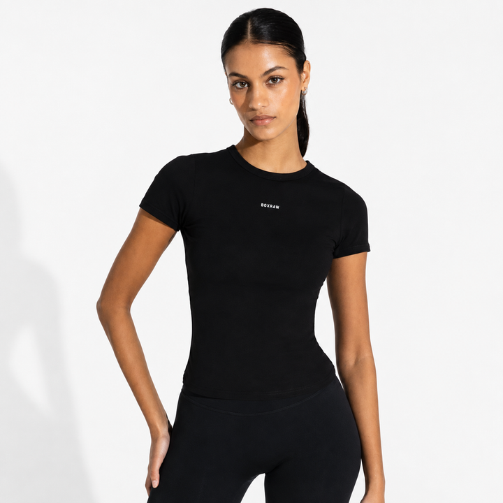 Boxraw Annie T-Shirt, Schwarz