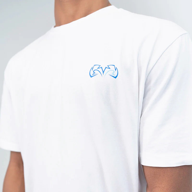 T-shirt Rival, gants délavés, blanc