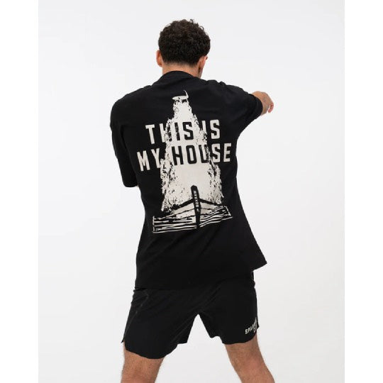 Boxraw "This Is My House" Oversized T-Shirt Schwarz