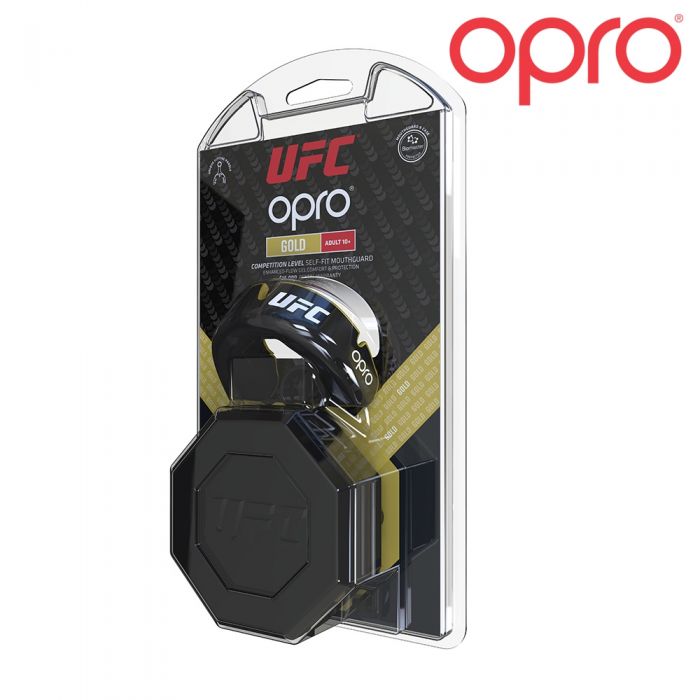 UFC Opro Mundschutz "Gold" Schwarz Metal/Gold