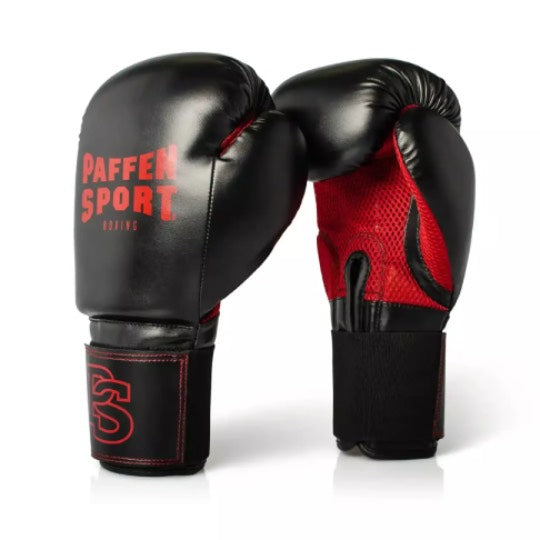 Paffen Sport Allround Mesh Boxhandschuhe Schwarz/Rot –