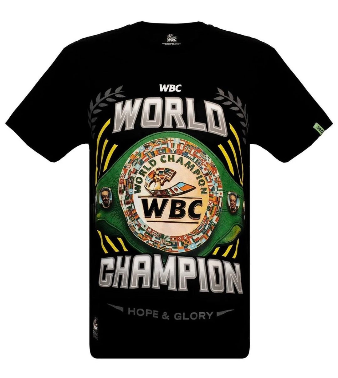 WBC Champion T-Shirt Neu, Schwarz