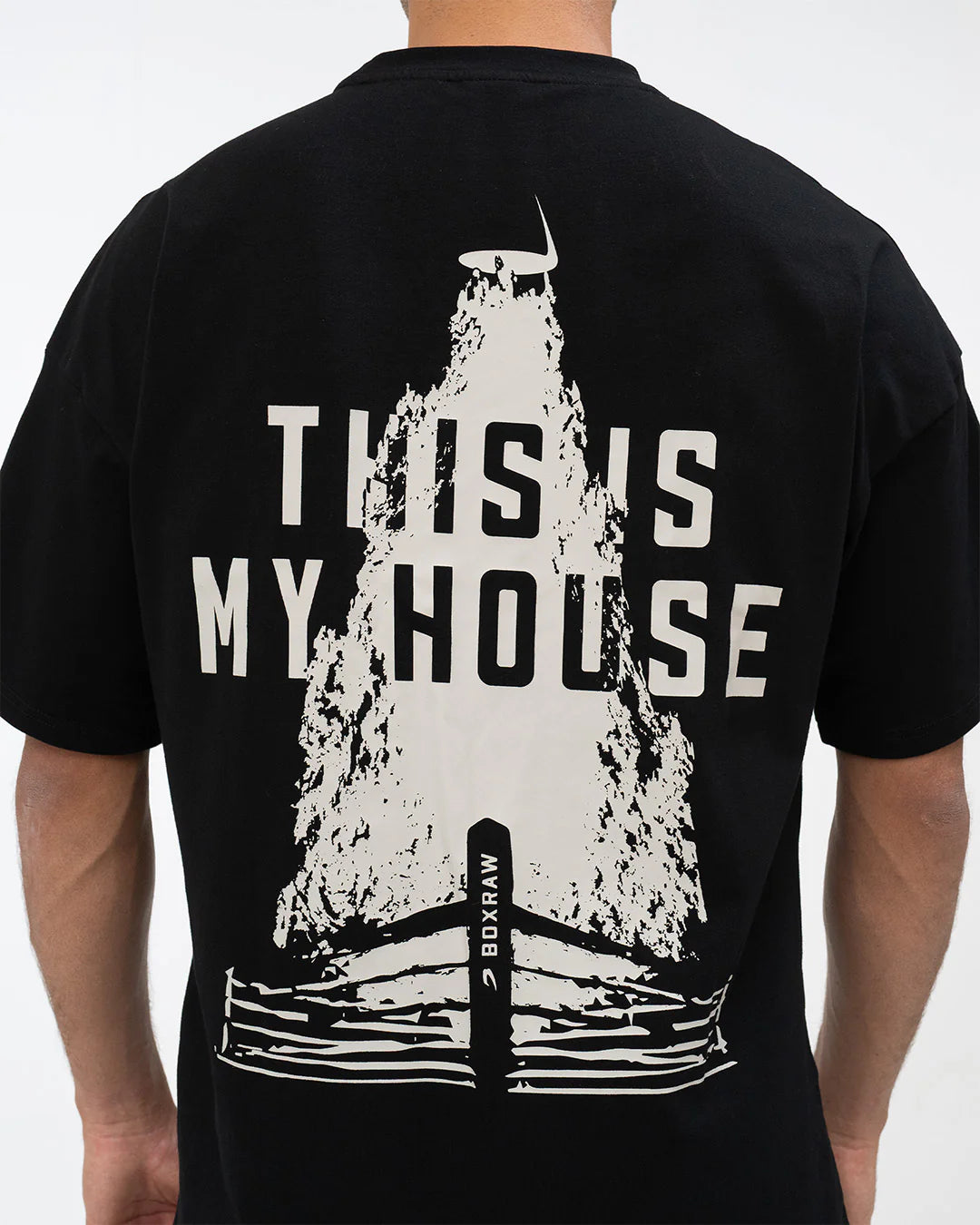 Boxraw "This Is My House" Oversized T-Shirt Schwarz