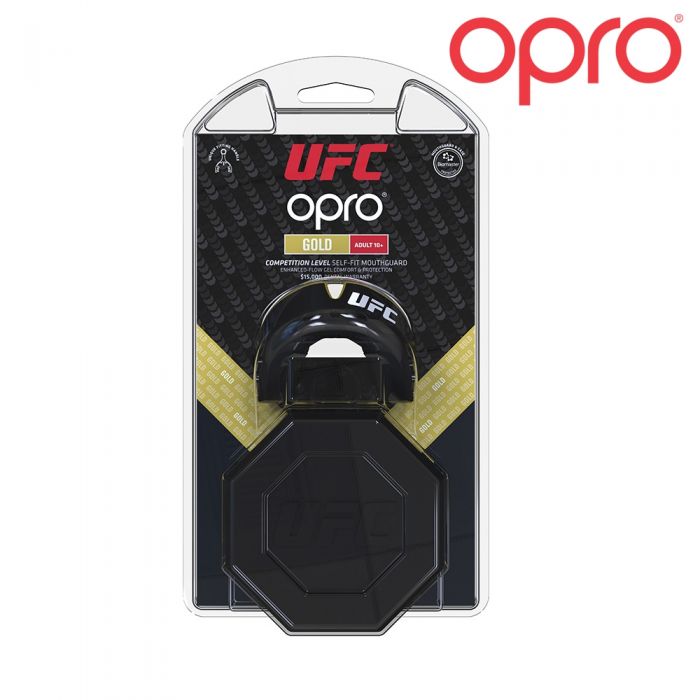 UFC Opro Mundschutz "Gold" Schwarz Metal/Gold