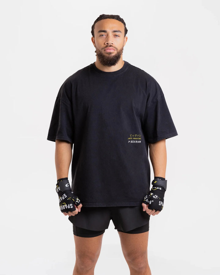 Boxraw Nakatani x Sparring Club Oversized T-Shirt, Washed Black