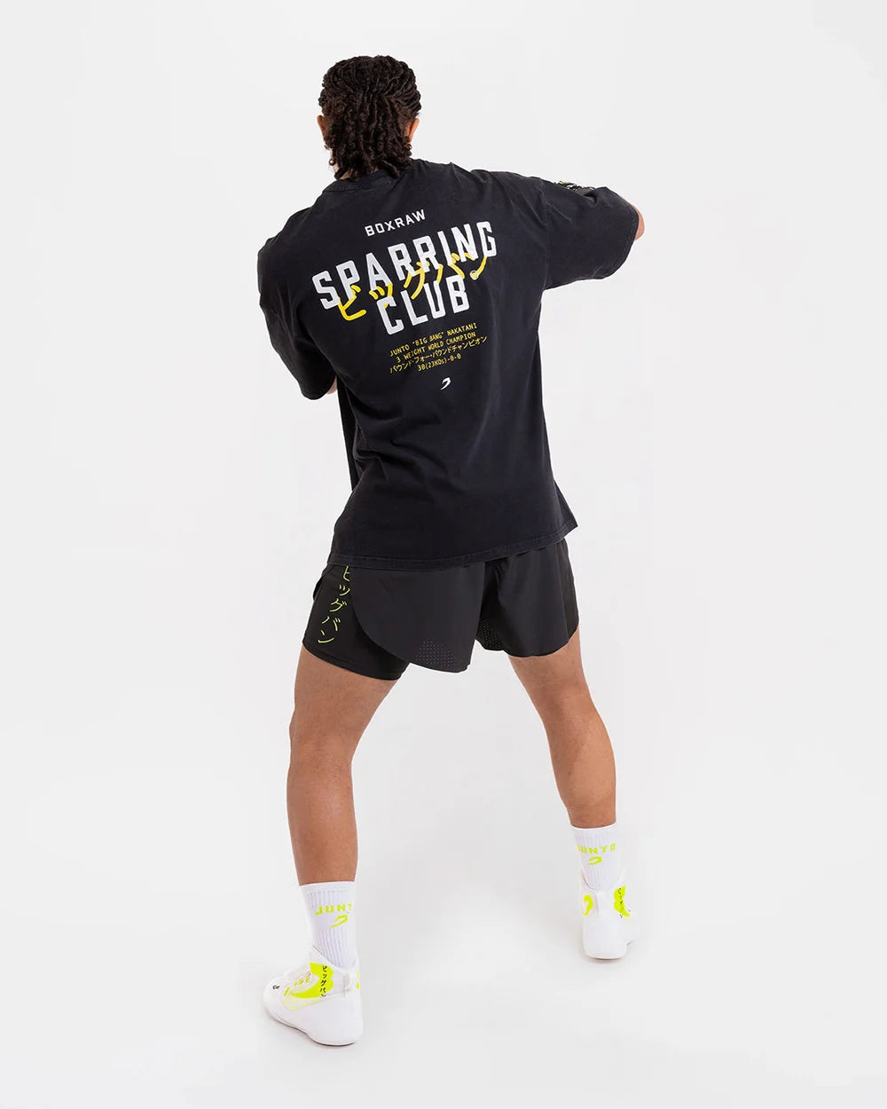 Boxraw Nakatani x Sparring Club Oversized T-Shirt, Washed Black