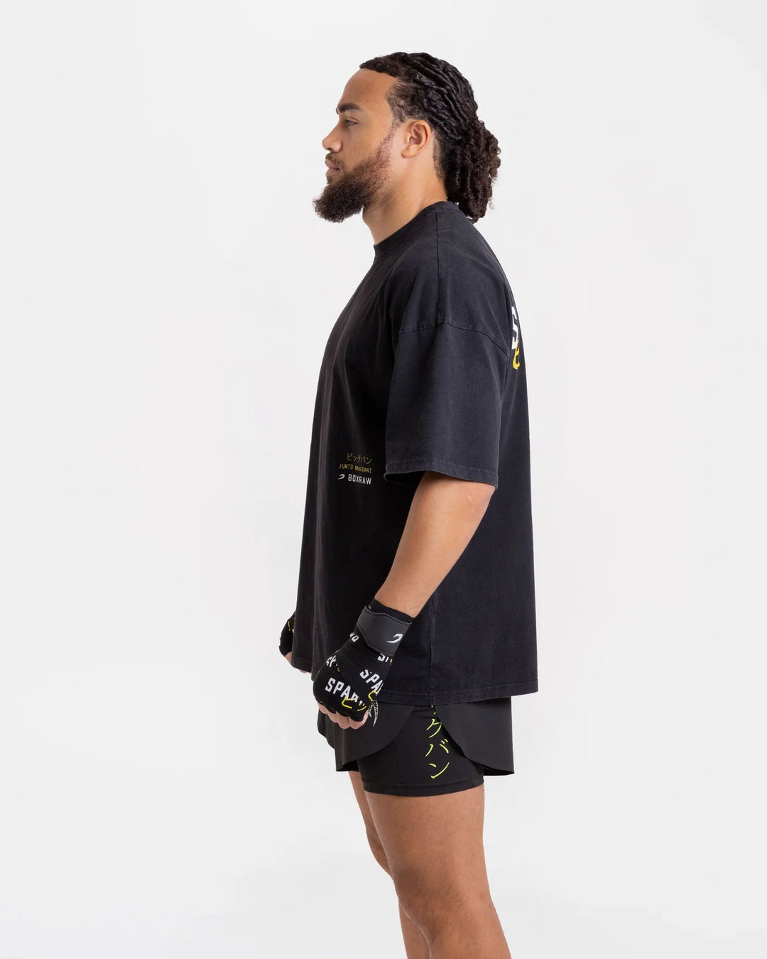 Boxraw Nakatani x Sparring Club Oversized T-Shirt, Washed Black