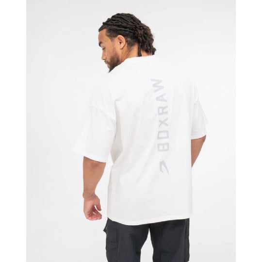 Boxraw Lineal Oversized T-Shirt Weiss