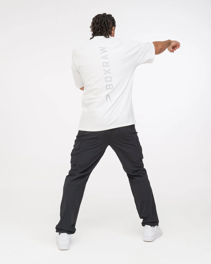 Boxraw Lineal Oversized T-Shirt Weiss
