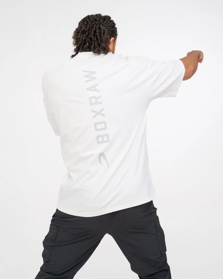 Boxraw Lineal Oversized T-Shirt Weiss