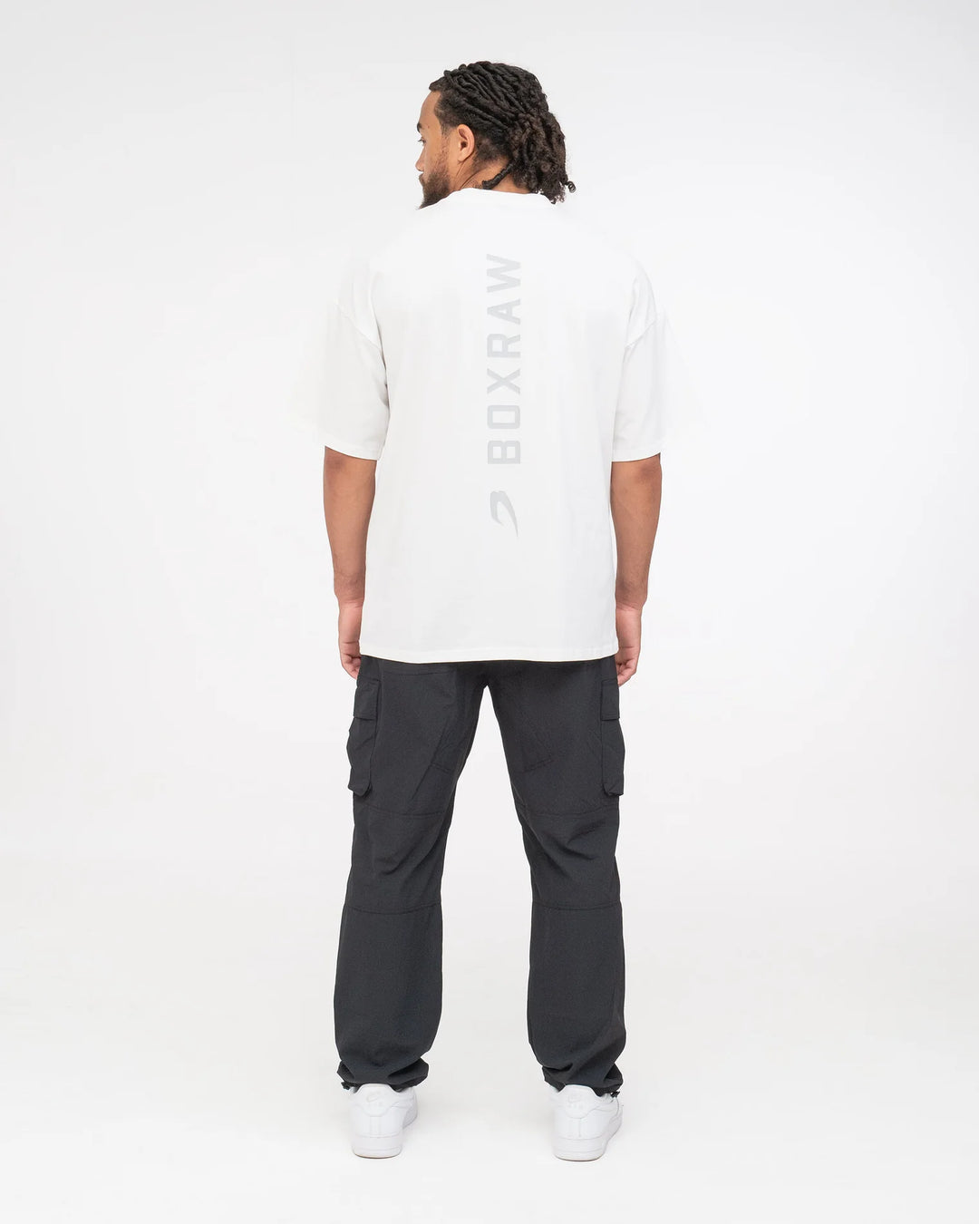 Boxraw Lineal Oversized T-Shirt Weiss