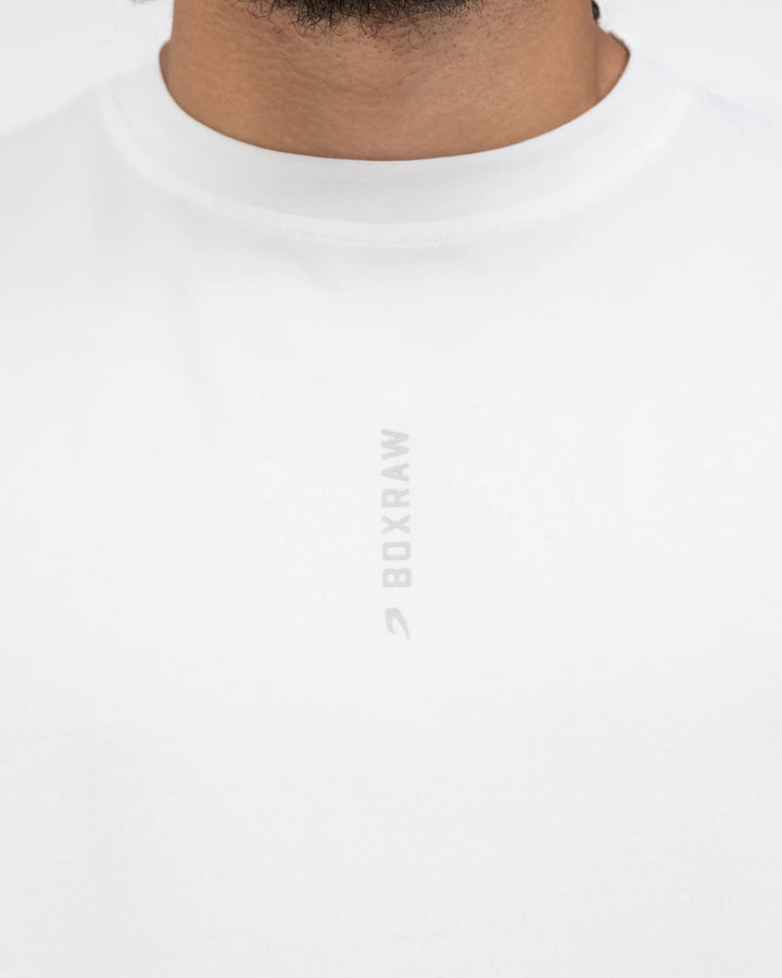 Boxraw Lineal Oversized T-Shirt Weiss