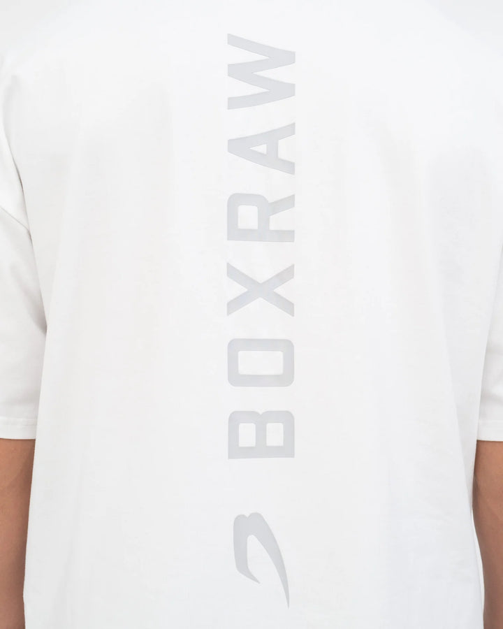 Boxraw Lineal Oversized T-Shirt Weiss