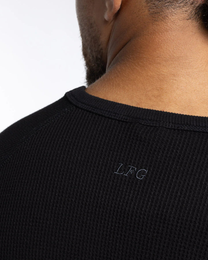 Boxraw Turnero Raw Edge Crew Longsleeve, Schwarz