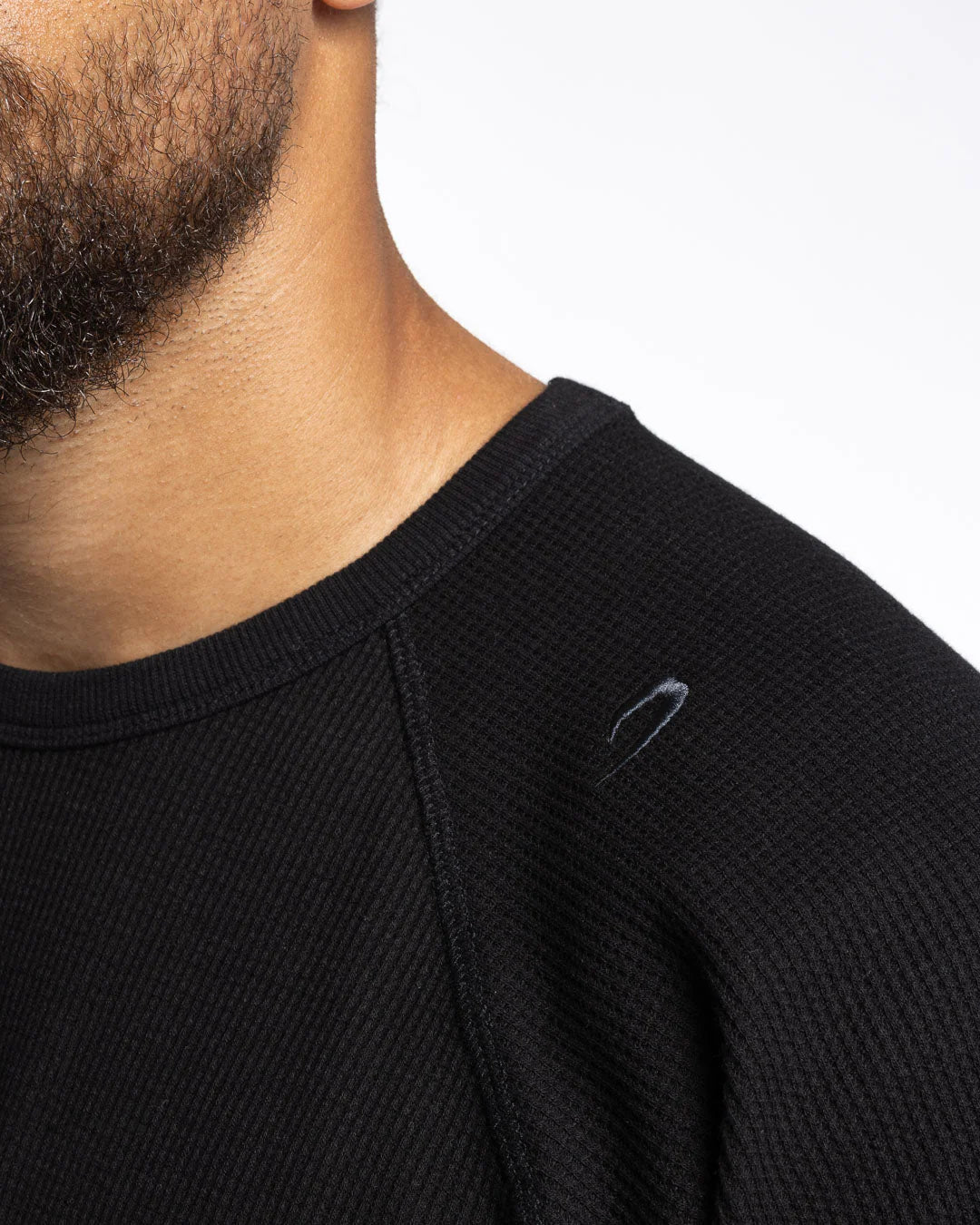 Boxraw Turnero Raw Edge Crew Longsleeve, Schwarz