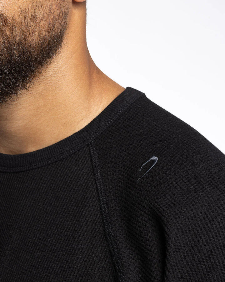 Boxraw Turnero Raw Edge Crew Longsleeve, Schwarz