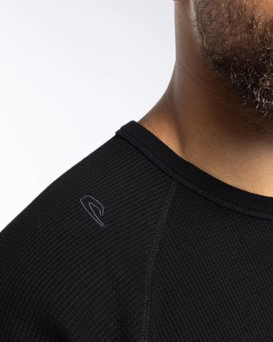 Boxraw Turnero Raw Edge Crew Longsleeve, Schwarz