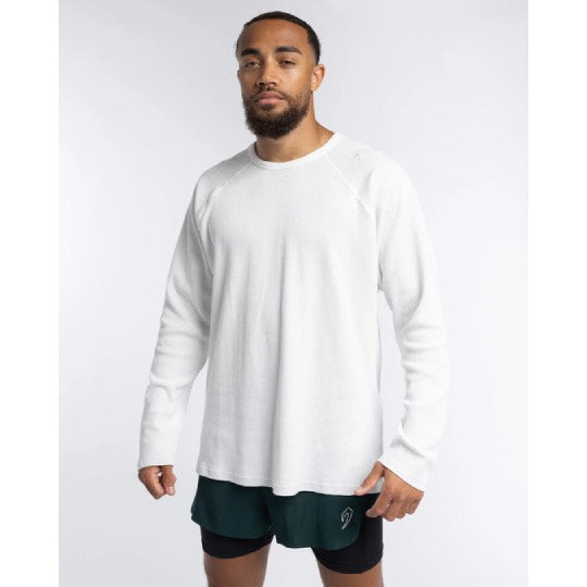 Boxraw Turnero Raw Edge Crew Longsleeve, Weiss