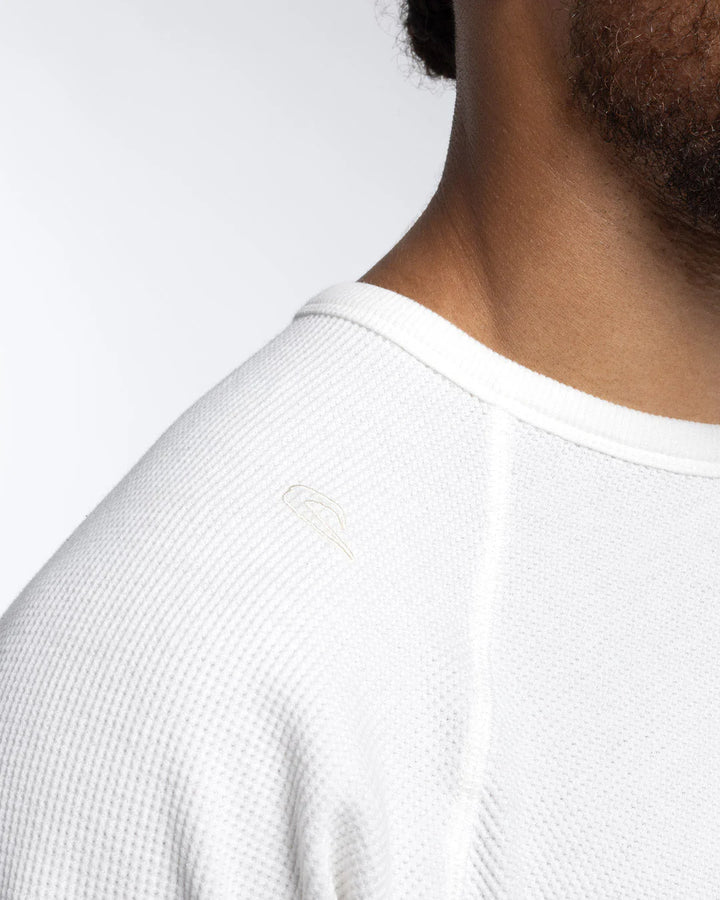 Boxraw Turnero Raw Edge Crew Longsleeve, Weiss