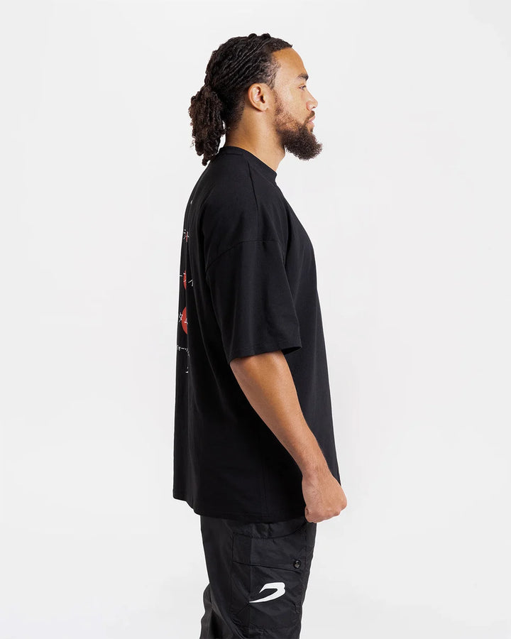 Boxraw Nakatani x Boxraw Oversized T-Shirt, Schwarz