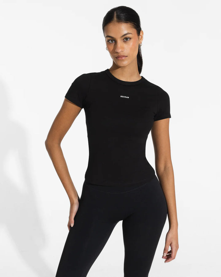 Boxraw Annie T-Shirt, Schwarz