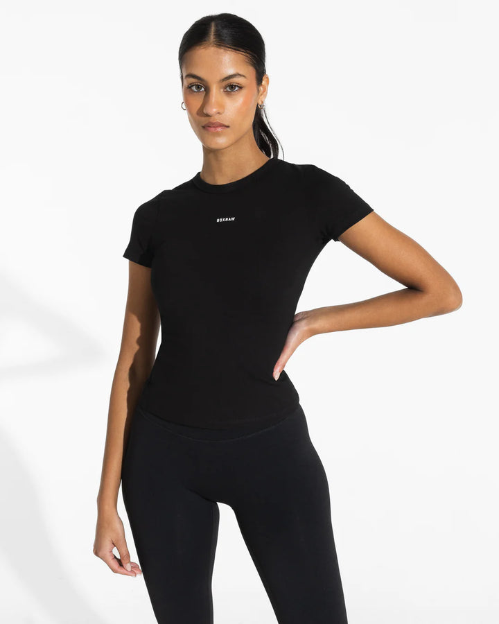 Boxraw Annie T-Shirt, Schwarz