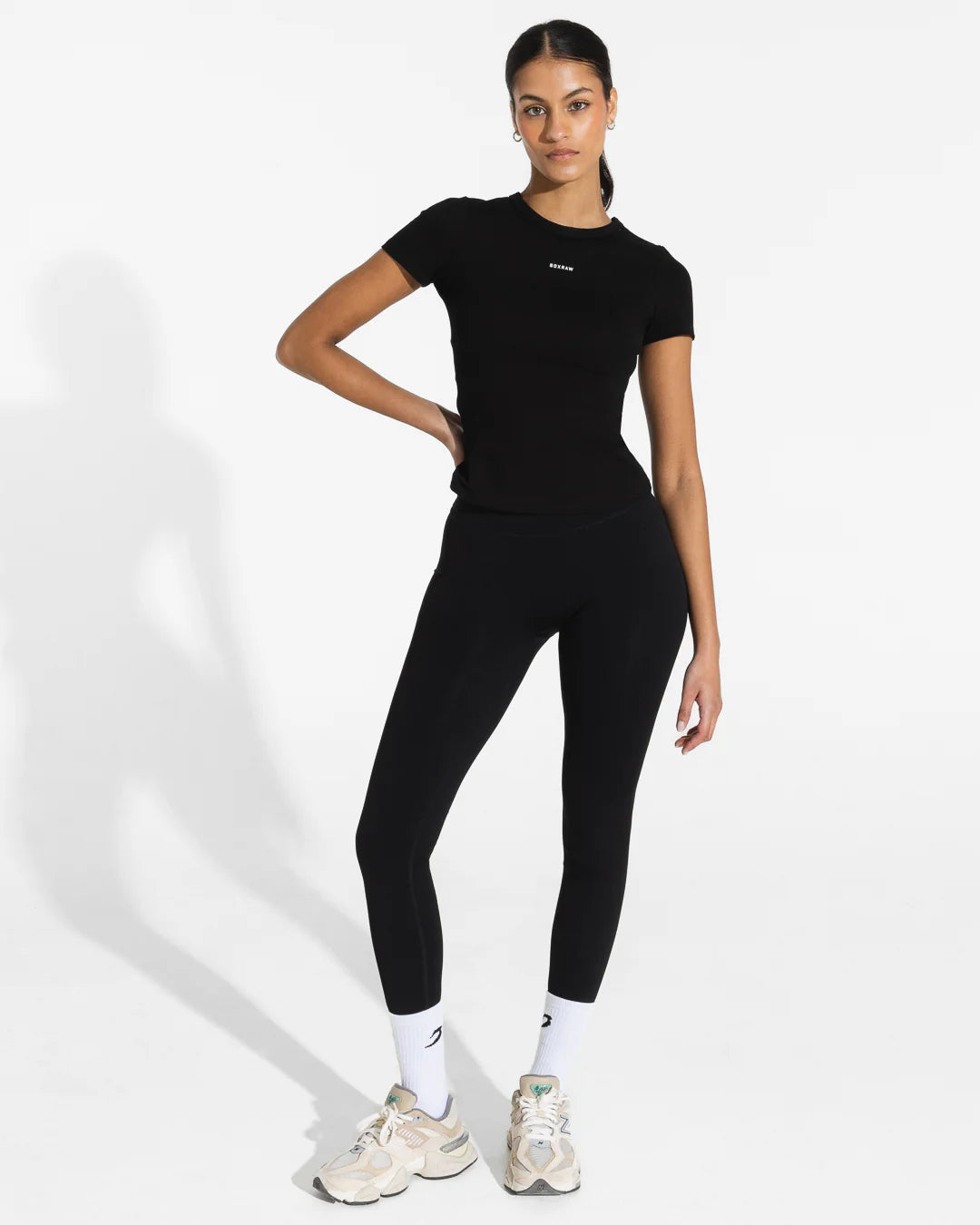 Boxraw Annie T-Shirt, Schwarz