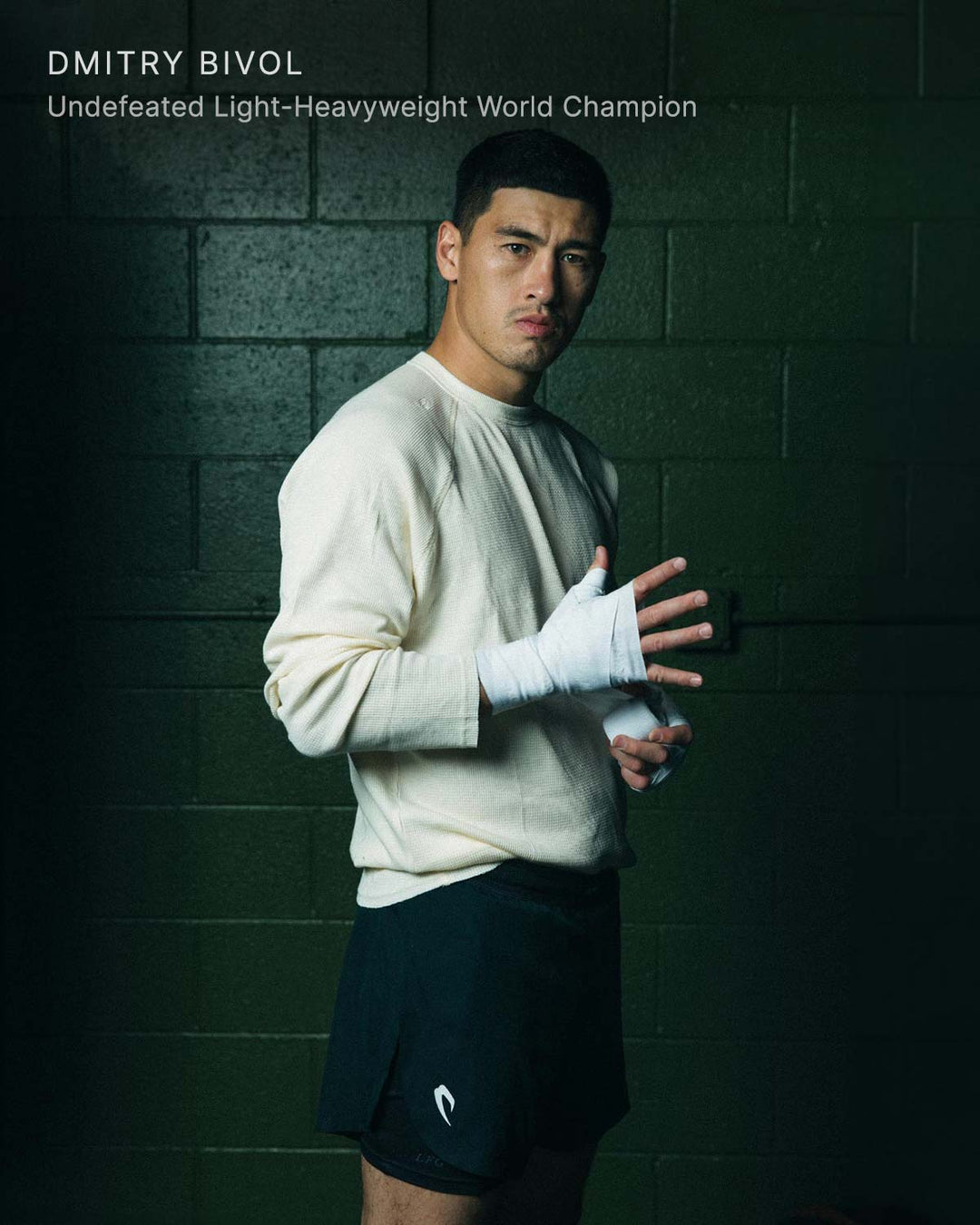 Boxraw Turnero Raw Edge Crew Longsleeve, Weiss