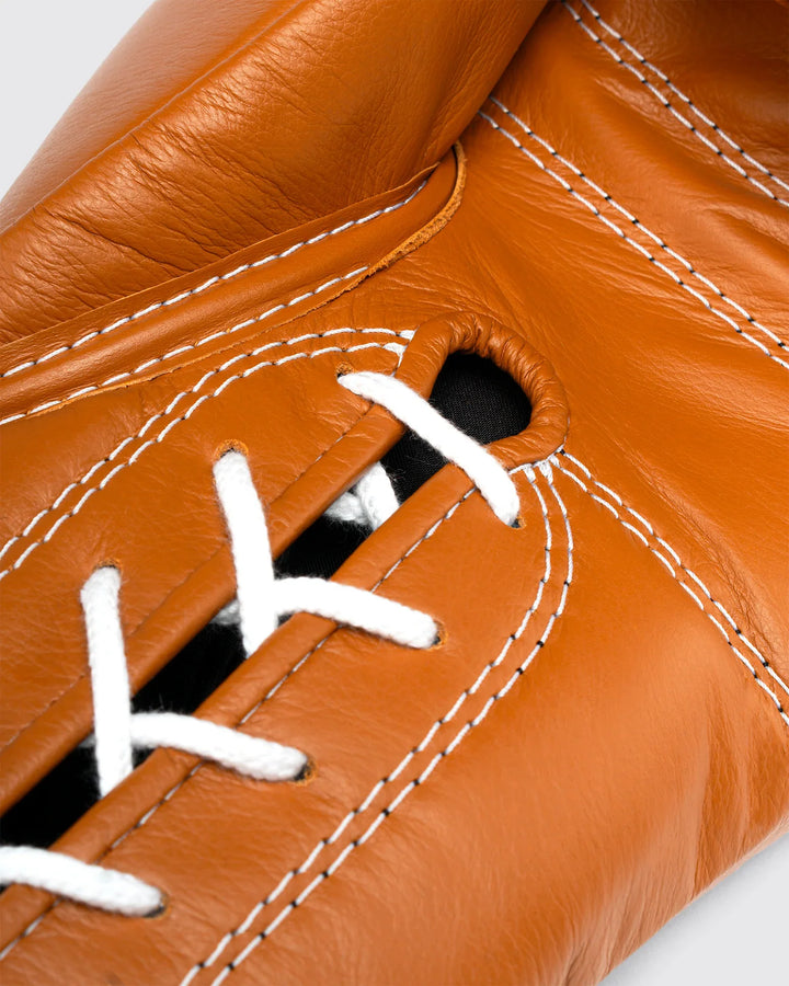 Fly “Superlace 2“ Premium Lace-up Boxhandschuhe, Windsor Tan
