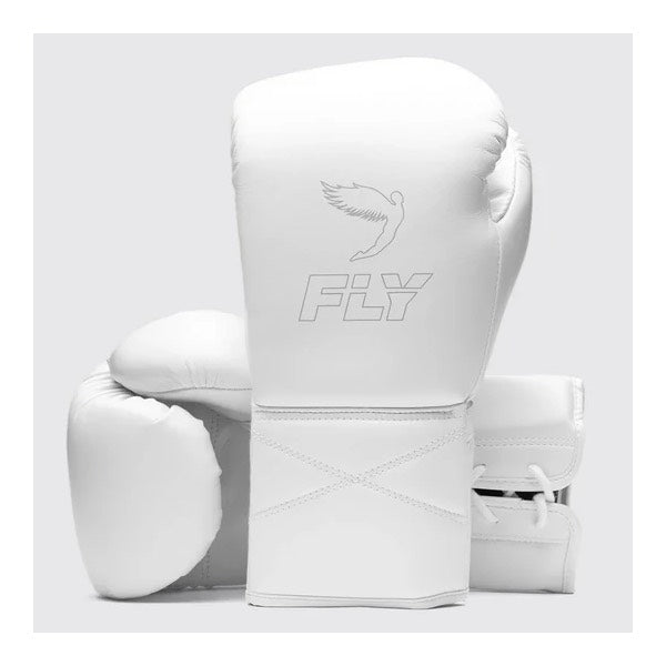 Fly “Superlace Pro X 2“ Lace-up Boxhandschuhe, Weiss