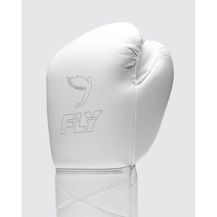 Fly “Superlace Pro X 2“ Lace-up Boxhandschuhe, Weiss