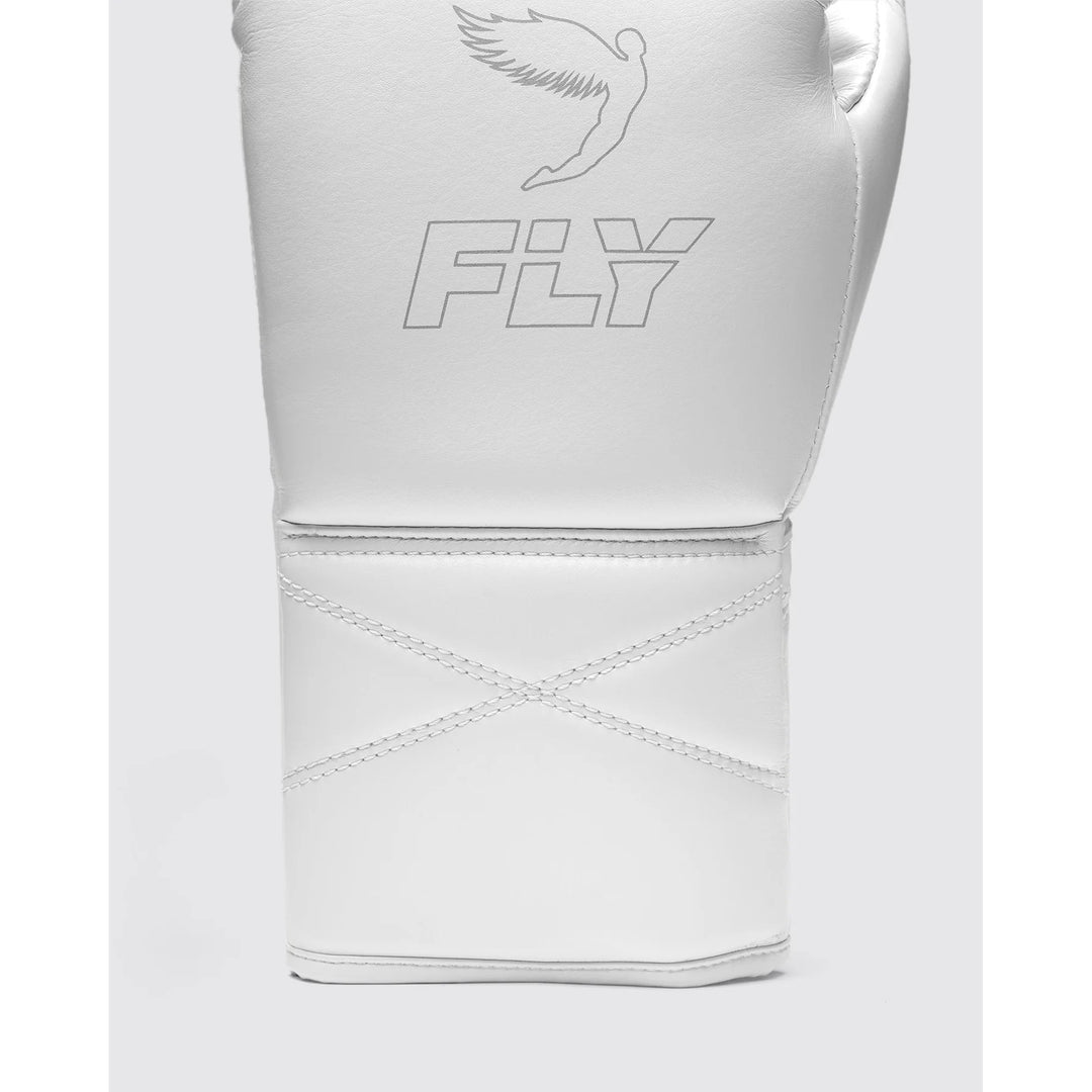 Fly “Superlace Pro X 2“ Lace-up Boxhandschuhe, Weiss