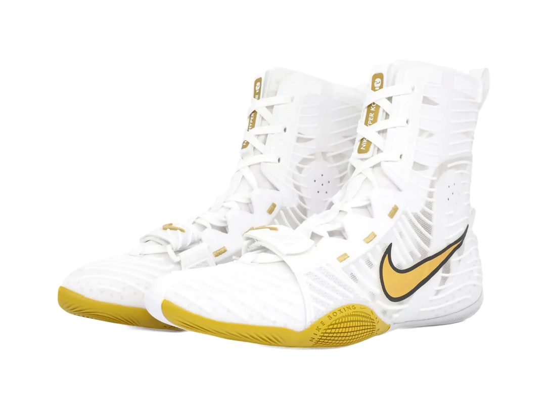 NIKE HyperKO 3, Weiss/Metallic Gold