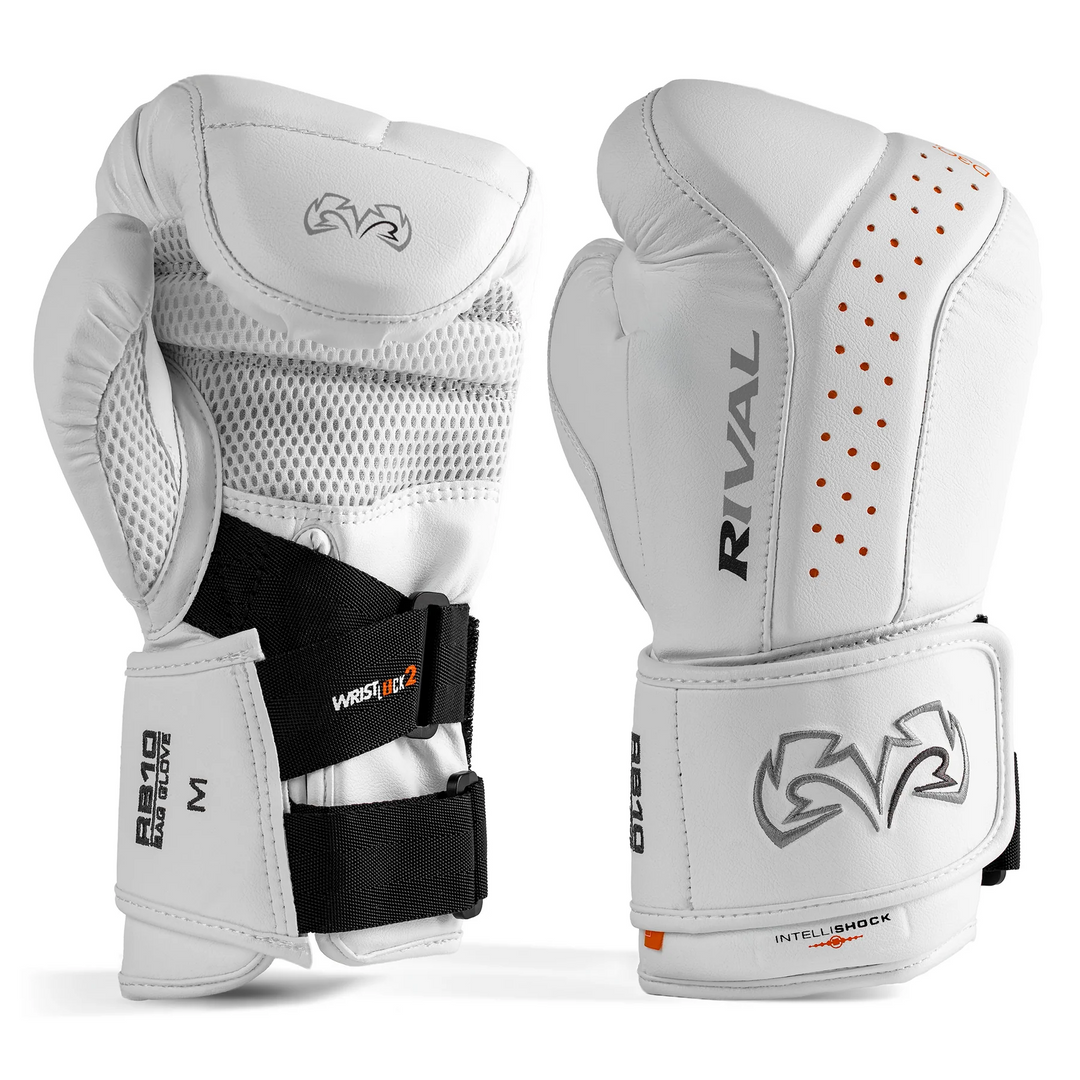 Rb10 Rivals Rival RB10 Intelli-Schock Bag Gloves, Weiss – Fightershop.ch