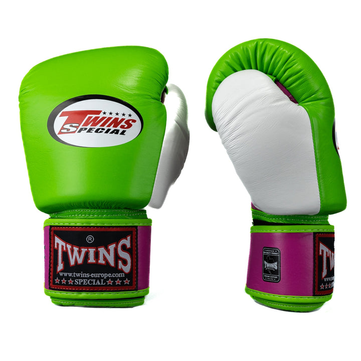 Twins Boxhandschuhe BGVL 3 , Grün/Pink/Weiss