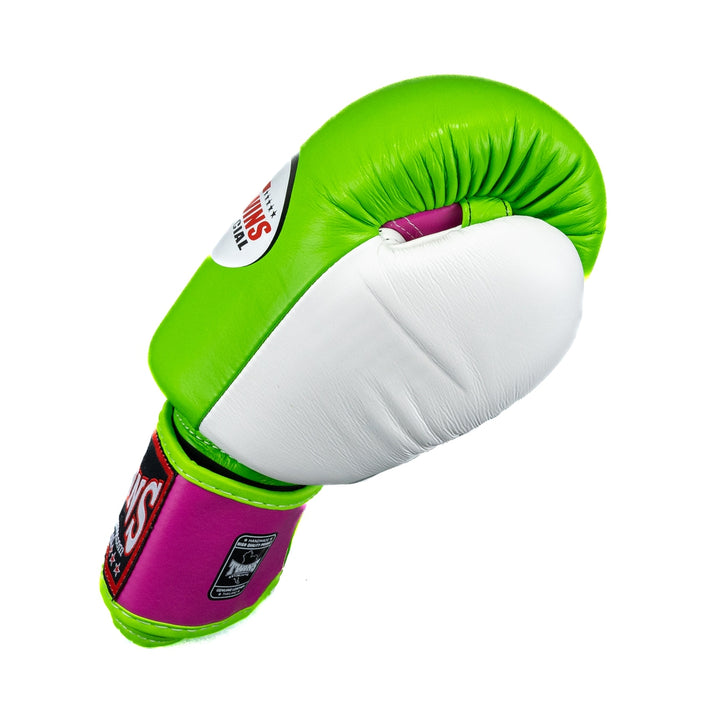 Twins Boxhandschuhe BGVL 3 , Grün/Pink/Weiss
