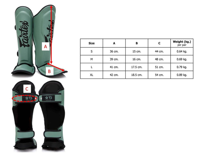 Fairtex X Booster Shinguard SGL 7 Schwarz