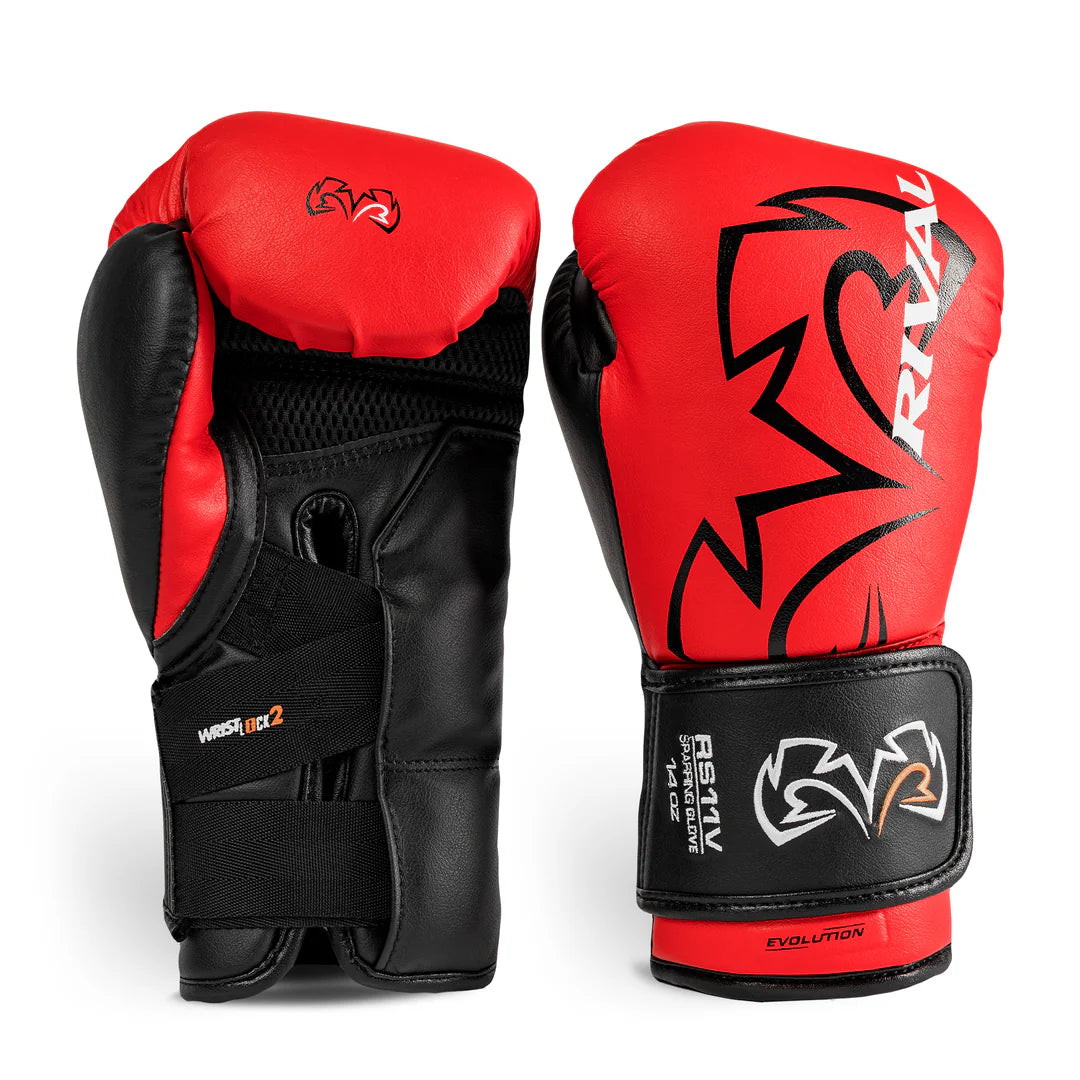 Gants de boxe Rival RS11V Evolution Sparring Gold