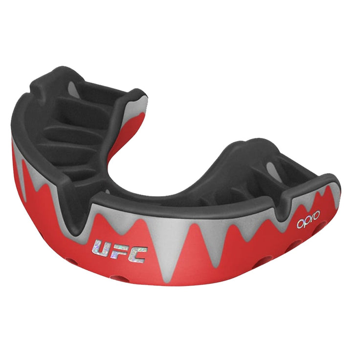 UFC Opro Mouthguard "Platinum" Black Metal/Red 