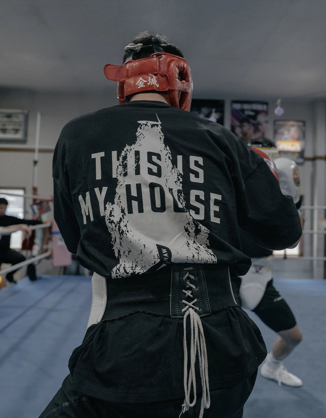 Boxraw "This Is My House" Oversized T-Shirt Schwarz