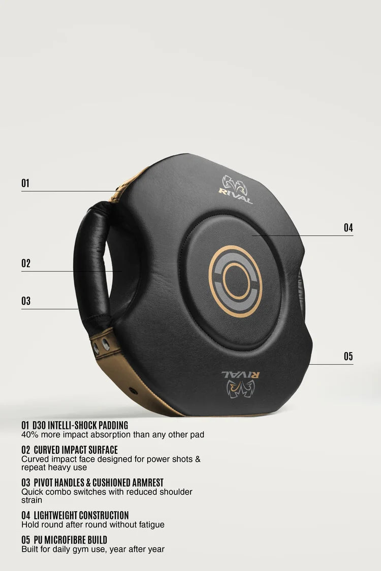 Rival RPS100 Professional Punch Shield, Schwarz/Gold