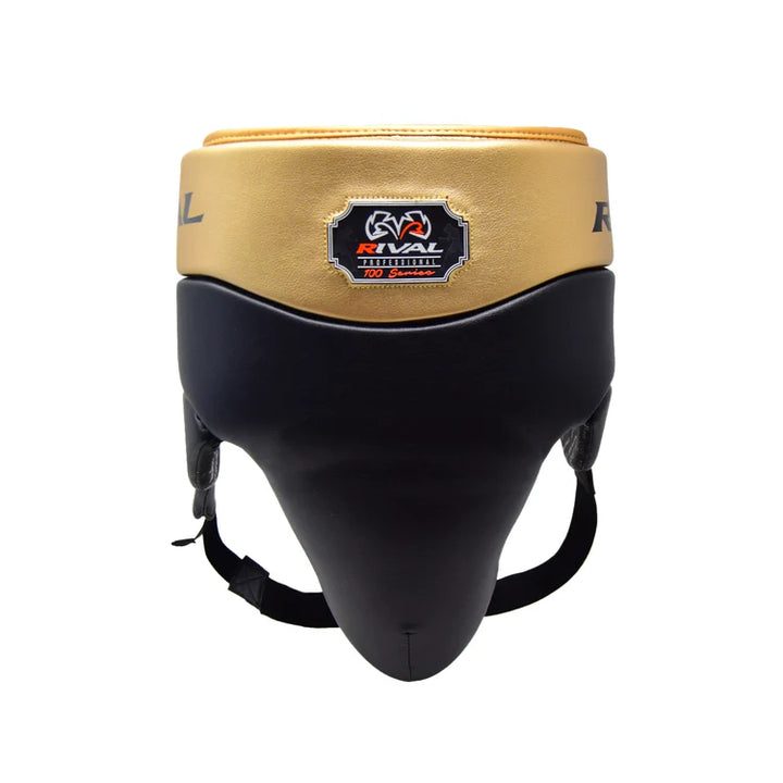 Rival RNFL100 Laced-up Tiefschutz fürs Boxen, Schwarz/Gold