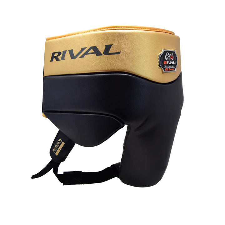 Rival RNFL100 Laced-up Tiefschutz fürs Boxen, Schwarz/Gold