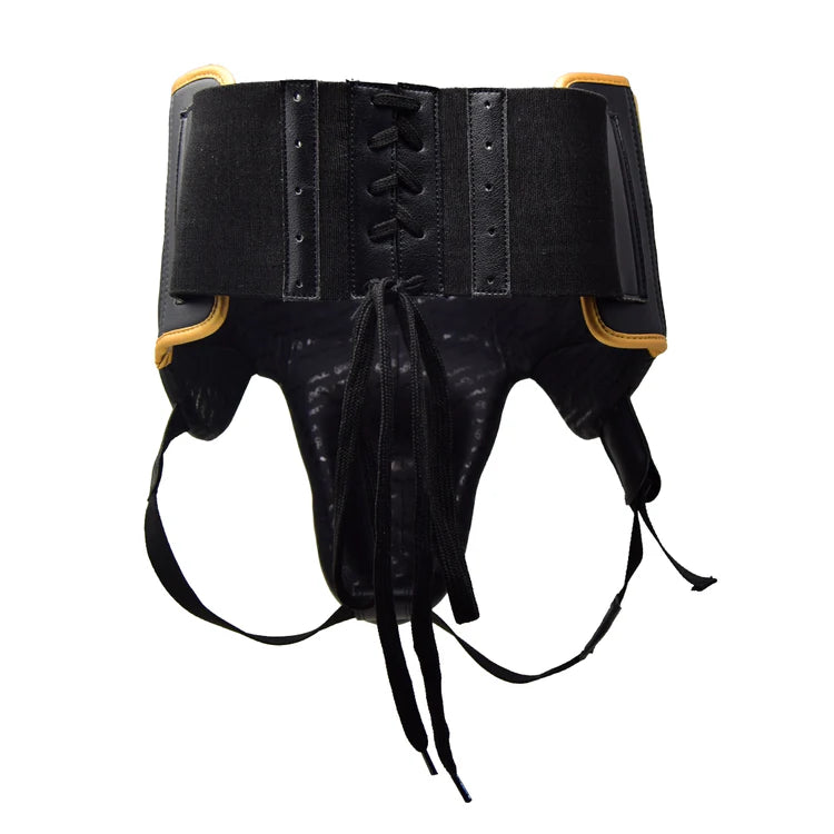Rival RNFL100 Laced-up Tiefschutz fürs Boxen, Schwarz/Gold