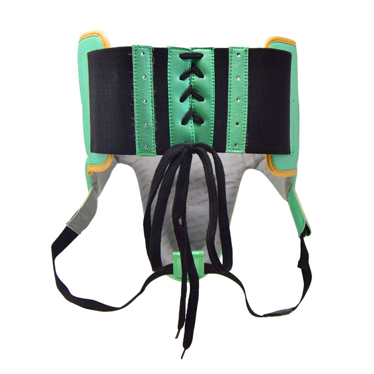 Rival RNFL100 Laced-up Boxing Groin Guard, Green/Gold 