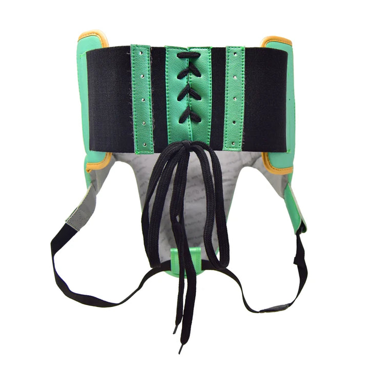 Rival RNFL100 Laced-up Boxing Groin Guard, Green/Gold 